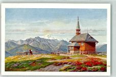 Zell am See St. Elisabeth Kapelle AK Compton, T.
