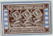 Erinnerung Einführung der neuen Briefmarken 1916 Deutschland Philatelie Gebrauchsspuren