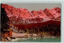 82491 W8104 Eibsee - Hotel mit Zugspitze Ruderboot