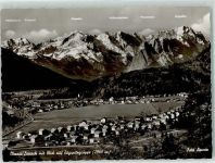82496 W8106 Oberau , Loisach - mit Blick auf Zugspitzgruppe