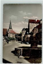 95349 W8656 Thurnau - Marktplatz Brunnen VW Käfer