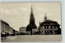 17109 O2030 Demmin - Markt Cigarrengeschäft Geschäft Eduard Müller Kirche St. Bartholomaei