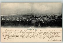 56170 W5413 Bendorf , Rhein 1904 - Fabrik Schornsteine Kirche