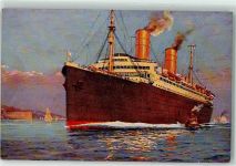 Norddeutscher Lloyd Schlepper Dampfer Columbus Künstlerkarte