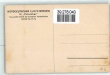Norddeutscher Lloyd Schlepper Dampfer Columbus Künstlerkarte