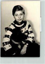 Kind Pudel Privatfoto KEINE AK
