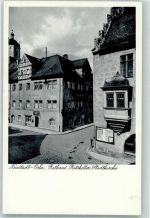 07806 O6710 Neustadt an der Orla - Rathaus Info-Tafel Gasthaus Ratskeller Stadtkirche