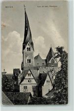 56727 W5440 Mayen 1909 Gebrauchsspuren Turm der kath. Pfarrkirche