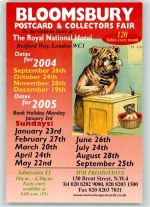 London Limited Edition of 1250 Bloomsbury Postcard & Collectors Dair 2004 , Bedford Way Royal National Hotel - AK - Geschichte