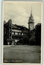 04860 O7290 Torgau Foto AK Schloss Schlosshof