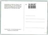 W8000 München Protesttücher an Münchner Häuser über Strahlenbelastung nach Atomkatastrophe Umweltschutz 1986