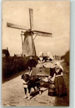 Windmühle Hollandkinder Hundekarren