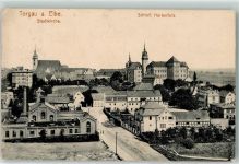 04860 O7290 Torgau 1913 Gebrauchsspuren Stadtkirche Schloss Hartenfels