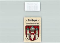 31655 W3060 Stadthagen - Vignette Wappen Freistaat Schaumburg Lippe