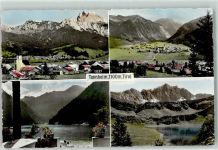 6675 Tannheim Foto AK 1100 m Tirol Kirche Berge See Blumen
