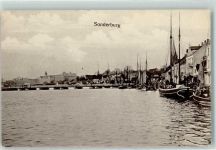 Sonderburg Sonderborg 1909 - Hafen Schiff Boot
