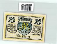 86554 W8897 Pöttmes Notgeldschein Notgeld 25 Pfennig Wappen