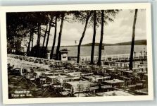 14548 O1501 Ferch - Gasthaus Haus am See Gartenterrasse