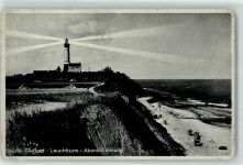 Seebad Horst Niechorze Gebrauchsspuren Leuchtturm Abendstimmung Strandkorb