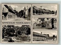 03249 O7983 Sonnewalde - Schloßstraße Schloßpark Marktplatz Polytechnische Oberschule