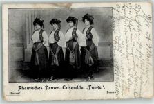 Rheinisches Damen Ensemble Funke Tracht Oper Bühnenbild Gebrauchsspuren