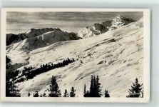 6534 Serfaus Gebrauchsspuren Sattelkopf 2598 m Comperdell Komperdell Schnee Winter