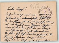 Interniertenlager 75 Zensurstelle Nr 7 Feldpoststempel WK II Kriegsgefangener KEINE AK