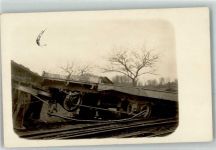 Zerstörter Waggon Eisenbahn Militär Privatfoto AK
