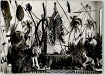 Mersch Miersch Foto AK Marienthal Musee Africain des Peres Blancs Löwe Zebra