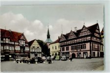 32825 W4933 Blomberg , Lippe - Marktplatz Rathaus