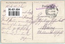 mit Gemahlin Militärfahrzeug Feldpost Adel Prinz Eitel Friedrich 916