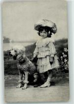 Kind Pudel 1907 Gebrauchsspuren