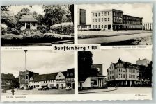 01945 O7801 Senftenberg - Platz der Freundschaft Bergingenieurschule Ernst Thämann VW Käfer Oldtimer
