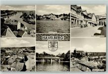 39539 O3530 Havelberg - Steintorbrücke Ernst-Thälmann Straße Teilansicht Dom