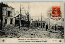 93200 Saint-Denis 1916 - Explosion de Saint Denis Arbres et Maison atteinis dans les environs