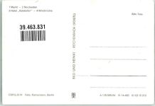 17348 O2152 Woldegk Gebrauchsspuren Marktplatz Neubauten Hotel Ratskeller Windmühle