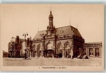 59300 Valenciennes - La Gare Bahnhof Auto Kutsche