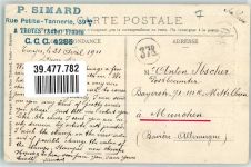 10000 Troyes 1911 - la Rue Mitantier et le Portail Nord de la Cathedrale