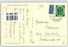 78234 W7707 Engen , Hegau - Blick auf Hegauberge und Alpen Ort lt. Stempel