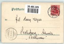 17039 O2001 Chemnitz b Neubrandenburg 1904 - Wilhelmplatz St. Lukaskirche Litfaßsäule