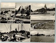 23999 O2401 Insel Poel - Gasthaus Seeblick Hafen Timmendorf Wehrkirche i. Kirchdorf Fischerboot
