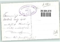 Hoisenrad Foto AK Almhütte mit Hüttenstempel