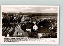 86381 W8908 Krumbach Schwaben Gebrauchsspuren mit Pfarrkirche St. Michael und kurzer Chronik