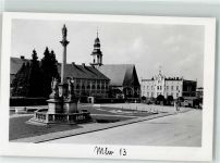 Mittelwalde Miedzylesie FOTO KEINE AK Ort handschriftlich Ring Schloss Kirche Rathaus