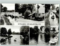 17255 O2081 Strasen - MS Freundschaft i.d. Schleuse Gasthaus zur Schleuse Priepert