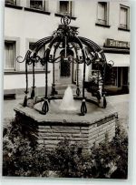 66564 W6682 Ottweiler Foto AK Brunnen am Rathausplatz