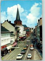 40721 W4010 Hilden Gebrauchsspuren Mittelstraße mit Reformationskirche