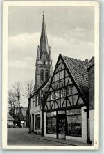 25335 W2200 Elmshorn Gebrauchsspuren Marktstraße mit Nicolai Kirche