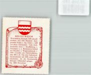 72351 W7465 Geislingen b Balingen Vignette Wappensammelmarke und Chronik Dochtermann
