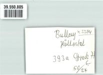 56859 W5584 Bullay FOTO KEINE AK Höllental Ort handschriftlich